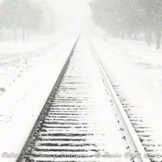 Rails into the Snowy Distance
