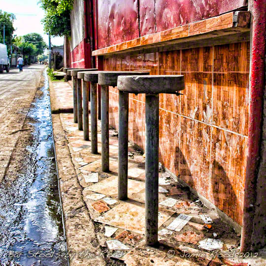 Bar Stools by the Road