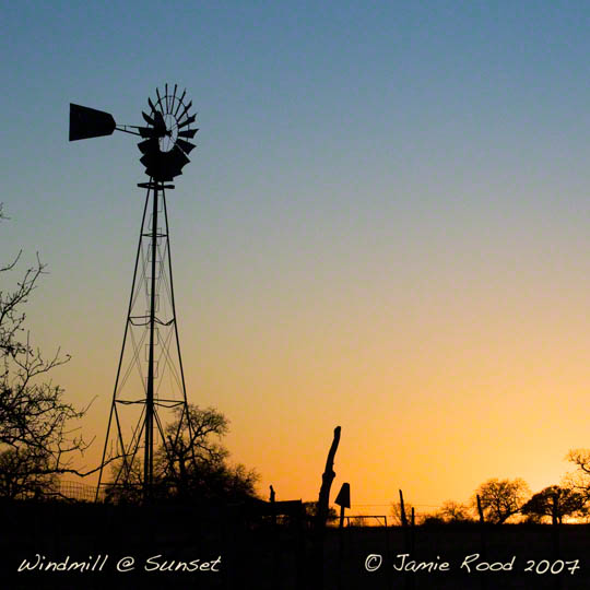 Windmill at Sunset