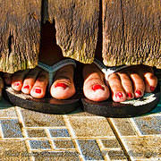 Toes Under the Shower Door 2